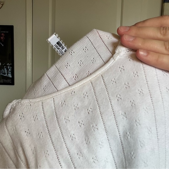 SOLD Pretties Venice Pointelle Top - Picture 7 of 8